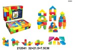 Кубики мягкие строительные, 81 дет, , 32*21,5*7,5 см