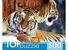 Пазлы 500 Два тигра ,18,5*15*6,5 см
