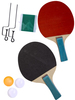 Набор для игры в настольный теннис (2 ракетки,3 шарика),29*4*19 см