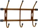 Вешалка настенная (3 крючка) для верхней одежды и головных уборов ,28,5*18*7 см  цв.медный антик